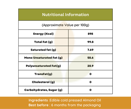 Cold Pressed Almond Oil