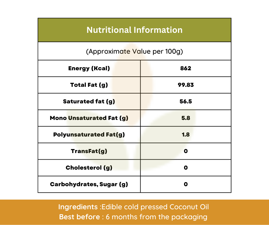 Cold Pressed Coconut Oil