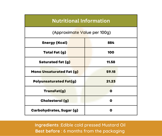 Cold Pressed Mustard Oil